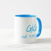 Gigi-Datum Tasse (VorderseiteRechts)