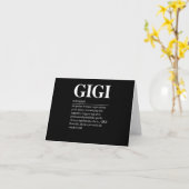 Gigi Definition Großmutter Muttertag gibt Frauen Karte (Gelbe Blume)