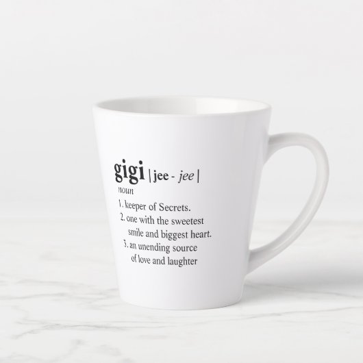 Gigi Definition Latte Tasse (Rechts)
