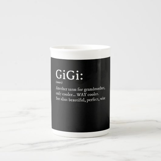 Gigi Definition T Women Gigi Gift Oma Birthday Porzellantasse (Vorderseite)