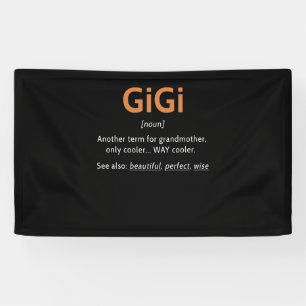Gigi Definition Women Gigi Geschenk Oma Geburtstag Banner