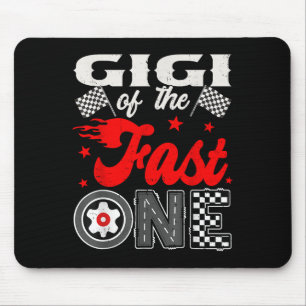 Gigi der schnellen 1. Geburtstagsrennfamilie Mousepad