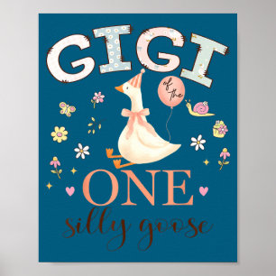 Gigi des einen albernen Gänsekindes 1. Geburtstags Poster