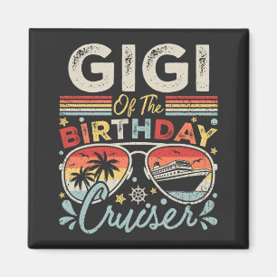 Gigi des Geburtstags Cruiser Vacation Square Magnet