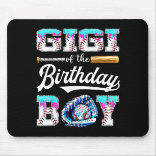 Gigi des Geburtstagsjungen Baseball Eiscreme Tropf Mousepad
