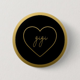 Gigi Elegante Golden Gradient Herzstück Button