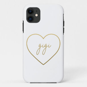 Gigi Elegante Golden Gradient Herzstück Case-Mate iPhone Hülle