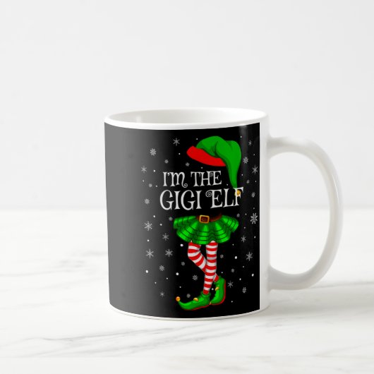 Gigi Elf Christmas Matching Family Women Girls Elf Kaffeetasse (Rechts)