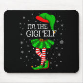 Gigi Elf Christmas Matching Family Women Girls Elf Mousepad (Vorne)