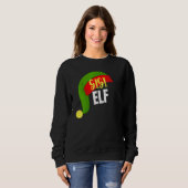 Gigi Elf Matching Family Group Weihnachts-Party Pa Sweatshirt (Vorne ganz)