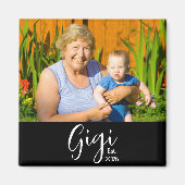 Gigi Established Foto-Geschenkmagnet Magnet (Vorne)