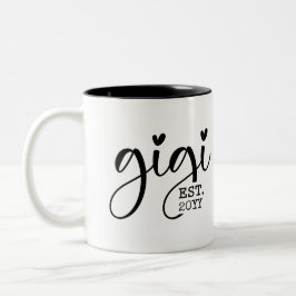Gigi etabliert | Oma Gift Zweifarbige Tasse