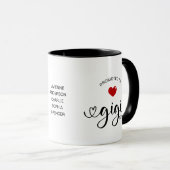 Gigi etabliert zur Oma Geschenk Tasse (VorderseiteRechts)