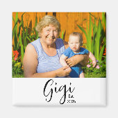 Gigi Etablierte Fotogeschenkmagnet Magnet (Vorne)