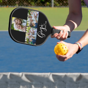 Gigi Etablierte Schrift Black 3 Foto Pickleball Schläger