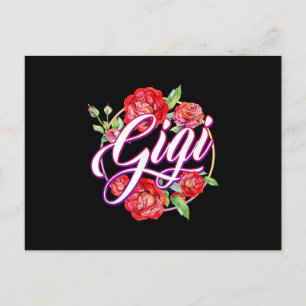 Gigi floral Women Gigi Oma Mors Day Einladungspostkarte