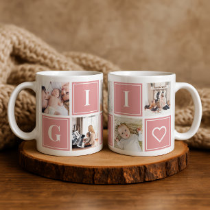 Gigi-Fotocollage Individueller Riesenkaffeebecher Jumbo-Tasse