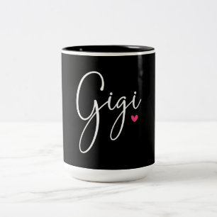 Gigi Geschenk Frauen Großmutter Weihnachtsgeschen Zweifarbige Tasse