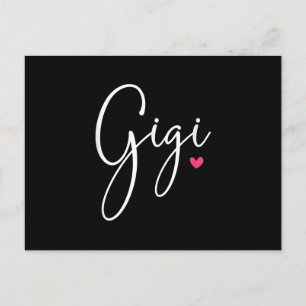 Gigi Geschenk Frauen Großmutter Weihnachtsgeschenk Einladungspostkarte