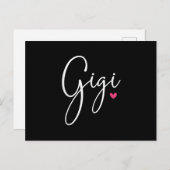Gigi Geschenk Frauen Großmutter Weihnachtsgeschenk Einladungspostkarte (Vorne/Hinten)