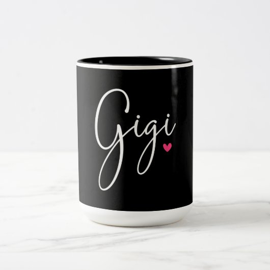 Gigi Geschenk Frauen Großmutter Weihnachtsgeschenk Zweifarbige Tasse (Mittel)