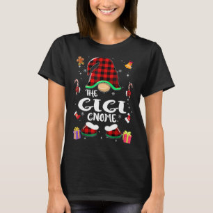 Gigi Gnome Buffalo Kariert Red Matching Family Chr T-Shirt