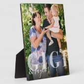 Gigi & Grandchild Script Name Foto Keepake Fotoplatte (Seite)