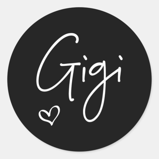 Gigi Grandma Mother's Day Grandeltern Day Runder Aufkleber (Vorderseite)