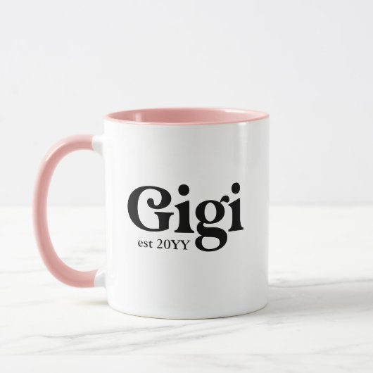 Gigi hat eine Tasse für kundenspezifisches Grandma (Links)