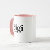Gigi hat eine Tasse für kundenspezifisches Grandma (Vorderseite Links)