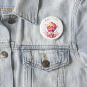 Gigi | Hot Air Balloon Girl's Baby Shower Button (Beispiel)