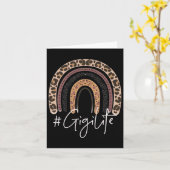 Gigi Life Oma Cheetah Leopard Frauen Weihnachten Karte (Gelbe Blume)