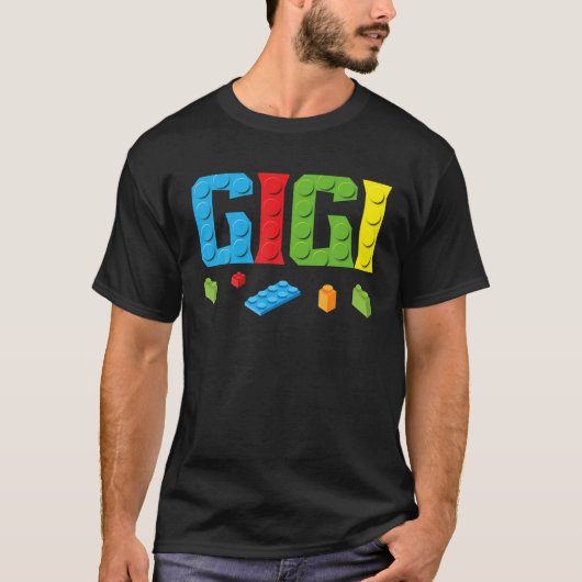 Gigi Master Builder Gebäude Bricks Blocks Family T-Shirt (Vorderseite)