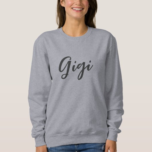 Gigi Minimalist Sweatshirt (Vorderseite)