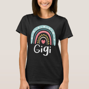 Gigi Niedlich Oma Familie Matching Rainbow T-Shirt
