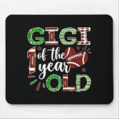 Gigi Of The 1 Year Old Football First Birthday Boy Mousepad (Vorne)