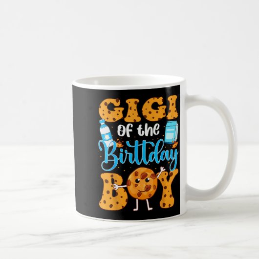 Gigi Of The Birthday Boy Milk And Cookies 1st Birt Kaffeetasse (Rechts)
