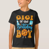 Gigi Of The Birthday Boy Milk And Cookies 1st Birt T-Shirt (Vorderseite)