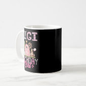 Gigi Of The Birthday Girl Cute Farm Cow Birthday G Kaffeetasse (Vorderseite Links)