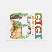 Gigi Of The Happy Camper First Birthday Camng  Fleecedecke (Vorderseite (Horizontal))