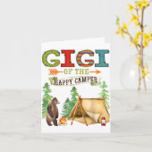 Gigi Of The Happy Camper First Birthday Camng  Karte (Gelbe Blume)