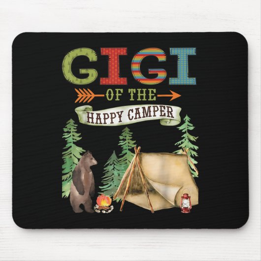 Gigi Of The Happy Camper First Birthday Camng  Mousepad (Vorne)