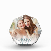 Gigi Oma Script Overlay Fotoblock (Vorderseite)