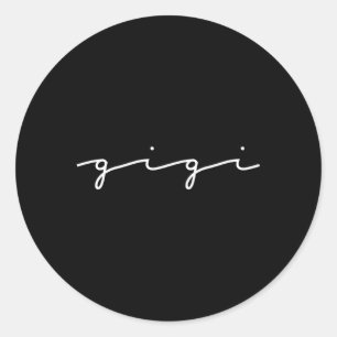 Gigi Oma zum Muttertag der Großeltern Runder Aufkleber