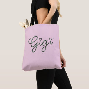 Gigi Pearl Schrift Glam Großmutter-Tasche Tasche