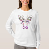 GiGi personalisierter Schmetterling T-Shirt (Vorderseite)