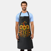 GiGi Pumpkin Leopard Print Sunflower Buffalo Karie Schürze (Getragen)