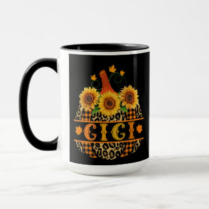 GiGi Pumpkin Leopard Print Sunflower Buffalo Karie Tasse