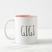 Gigi rosa Innenraum-innere Kaffee-Tasse Zweifarbige Tasse (Links)