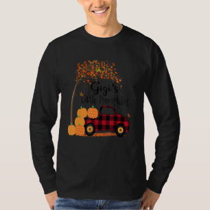 Gigi S Little Pumpkins Red Truck Herbst Kunst T-Shirt